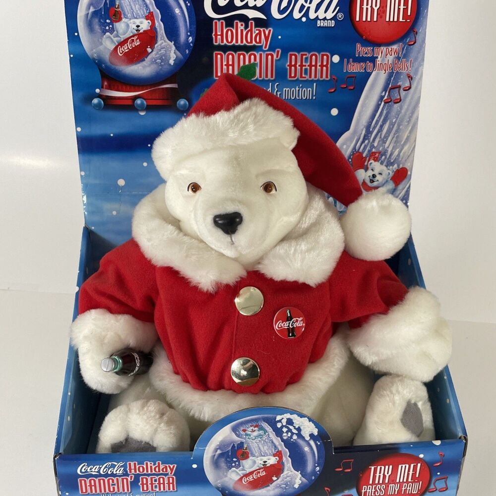 Coca Cola Holiday Dancin’ Bear With Sound And Motion - Untested - Picture 6 of 6